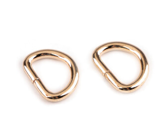 Polokroužek šíře 15 mm - 100 ks - 7 růžové zlato