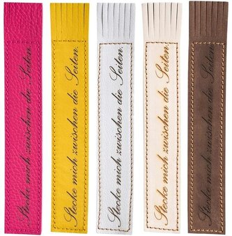 Kožená záložka se střapci Stecke mich zwischen die Seiten