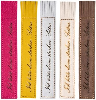 Kožená záložka se střapci Ich hute deine starken Seiten