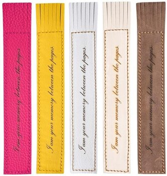 Kožená záložka se střapci I am your memory between