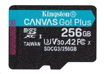 Kingston paměťová karta 256GB microSDXC Canvas Go Plus Gen4 C10 UHS-I U3