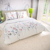 Prodloužené bavlněné povlečení DELUX 140x220, 70x90cm LOUKA růžová