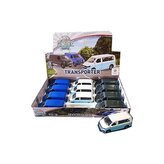 Kids Globe Traffic VW Transporter 13,5cm kov zpětný chod 3barvy