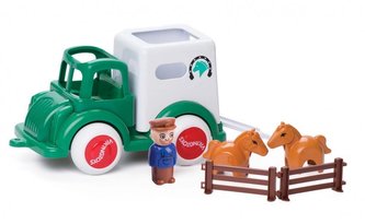 Pojazd Jumbo Transport koni z figurkami