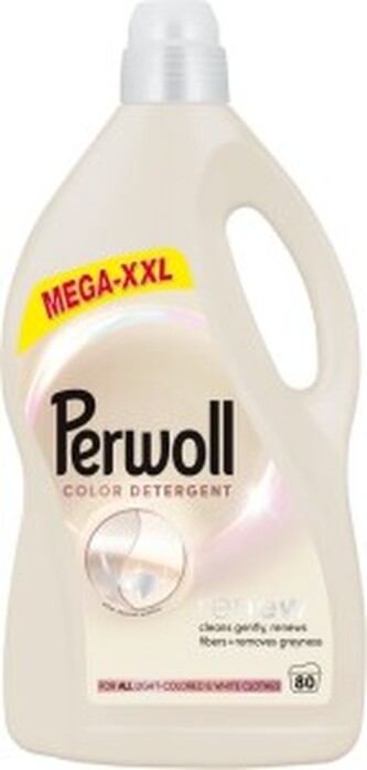 Perwoll Light Colors prací gel na světlobarevné a bílé oblečení 80 dávek,4L