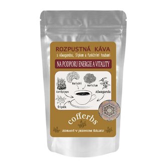 Rozpustná káva – Ašwaganda - 120g