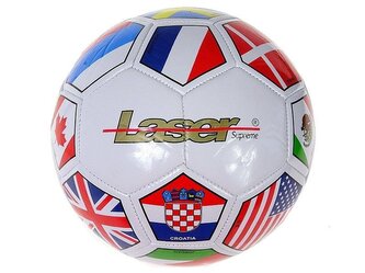 Piłka nożna Laser błyszcząca flagi MIX