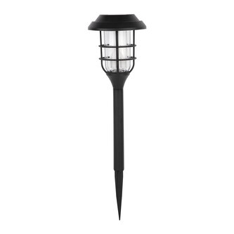 lampa solární pr.11,2cm, v.43cm, 12LED, PH ČER