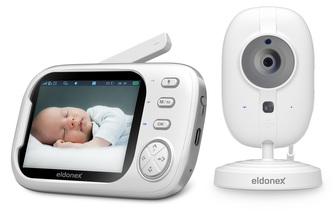 ELDONEX BabyCheck dětská video chůvička, BÍLÁ