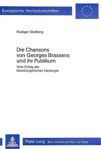 Die Chansons von Georges Brassens und ihr Publikum