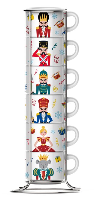 Bialetti set 6 šálků espresso Louskáček