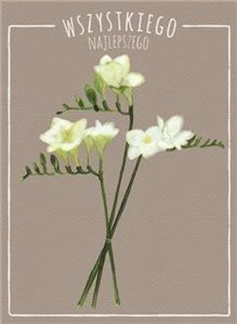 Karnet B6 Kwiaty akwarela. Frezja