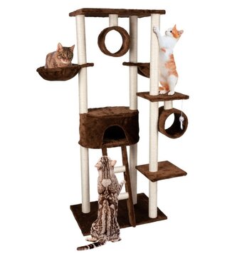 PET COMFORT Škrábadlo pro kočky s pelíškem 165 cm ED-226636