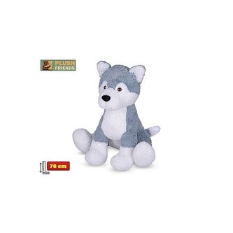 Plush Friends pes husky plyšový 78cm sedící 0m+