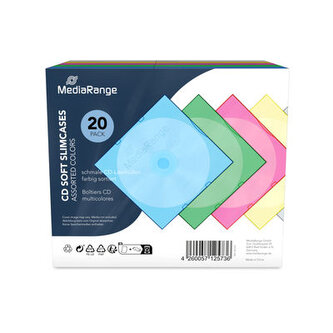 MEDIARANGE 1 CD 5mm barevné (5x4) - 20ks/bal