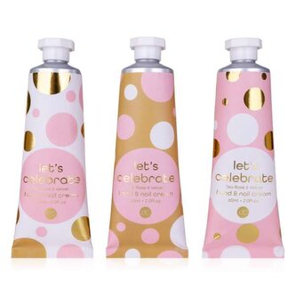 KRÉM na ruce a nehty 60ml LET´S CELEBRATE 3 druhy/1 vůně ACCENTRA