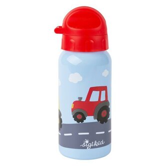 Lahvička z nerezové oceli na pití TRAKTOR (400 ml) Sigikid
