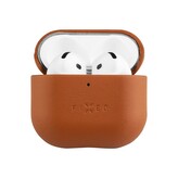 FIXED PodsLeather kožené pouzdro pro Apple AirPods 4 hnědé