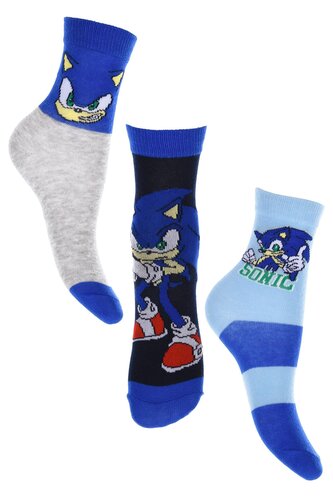 SADA 3 KS PONOŽKY SONIC - velikost 27-30