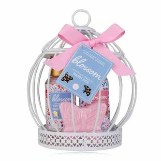 SET koupelový BLOSSOM v drátěné ptačí kleci ACCENTRA