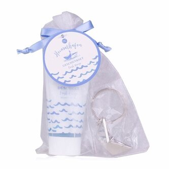 SET koupelový HEIMATHAFEN v organzovém sáčku s klíčenkou  ACCENTRA