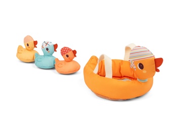 Lilliputiens - plovoucí hračka - máma kachna a kachňátka