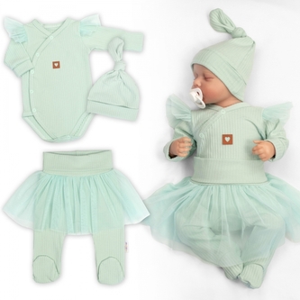 Rostoucí souprava 3D Lux, Sweet Angel - mátová, 68/74; 68/74 (6-9m)