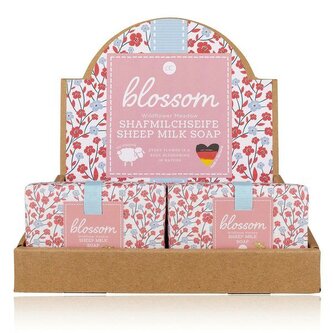 MÝDLO 100g BLOSSOM ruční výroba z ovčího mléka v papírovém obalu ACCENTRA