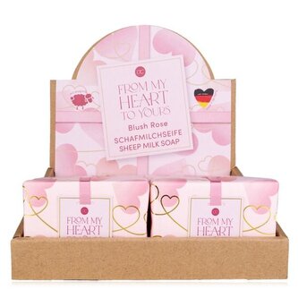 MÝDLO 100g z ovčího mléka FROM MY HEART TO YOURS ručně vyráběné v papírovém obalu  ACCENTRA
