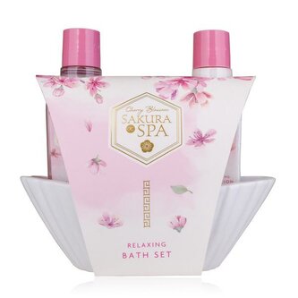 SET koupelový SAKURA SPA v keramické vaně, 110 ml sprchového gelu ACCENTRA