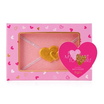 FIZZER 120g FROM MY HEART TO YOURS ve tvaru obálky v dárkové krabičce NOVINKA ACCENTRA