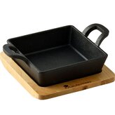 MASTERPRO Pekáč litinový s podstavcem COOK & SHARE 12,6x18,5x3,6 cm černá BGMP-3805-4