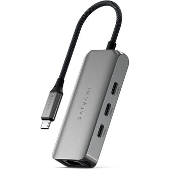 Satechi 4v1 USB-C hub s 2,5 gigabitovým Ethernetem vesmírně šedý
