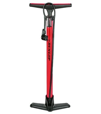 DUNLOP Podlahová pumpa na kolo i míče červená 180 PSI ED-257379