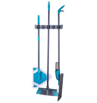 KINZO Držák na zeď na smetáky a košťata 40 cm antracit ED-247713