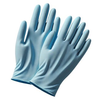 Rukavice jednorázové nitrilové nepudrované modré 100 ks - velikost XL