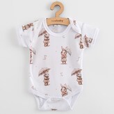 Kojenecké body s krátkým rukávem New Baby For Babies bunny - velikost 56 (0-3m)