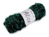 Pletací žinylková příze Alice 100 g - 1 ks - 9 zelená tmavá