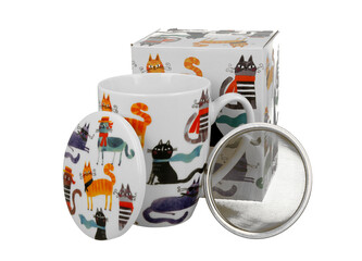 Kubek z zaparzaczem Koci Świat STYLOWE KOTY