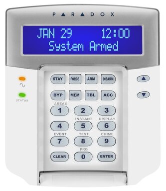 Paradox K641+ LCD klávesnice, 1x PGM, modré podsvícení, česká verze