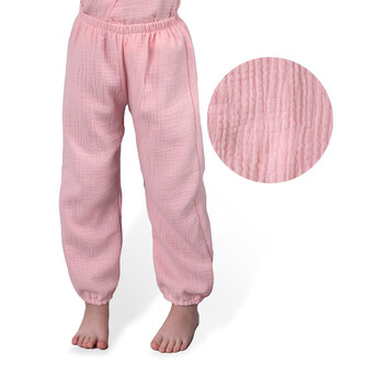Dětské mušelínové kalhoty Luca Pink; Barva: růžová; Velikost: 122