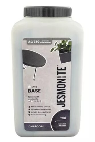 Jesmonite AC730 base - Charcoal Black 2,5kg Jesmonite AC730 base - Charcoal Black 2,5kg