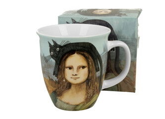 Kubek 650 ml Koci Świat MONA LISA Z KOTEM
