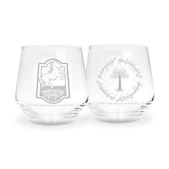 Sklenička Lord of the Rings - Prancing Pony & Gondor, (2x) 0,3 l
