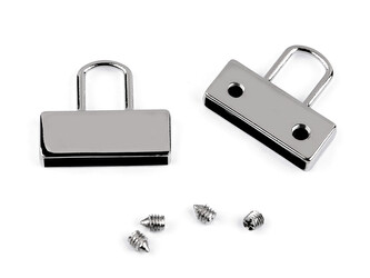 Kovová koncovka na popruhy šíře 20 mm - 20 ks - 1 nikl