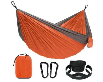 Hamaka Camping Relax 210T, 260 x 140 cm  Modrá/Světle modrá