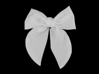 Mašle do vlasů / francouzská spona - 1 ks - bílá