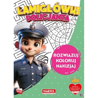 Łamigłówki policjanta z naklejkami Łamigłówki policjanta z naklejkami