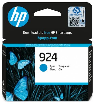 HP 4K0U3NE, HP 924, azurová, 400 stran