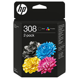 HP 308 ink. náplň kombin. balení, 6L6S6UE